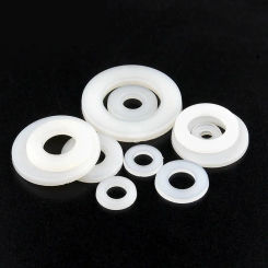 M2 M2.5 M3 M4 M5 M6 M8 M10 M12 M14 M16 M18 M20 White Plastic Nylon Flat Washer Plane Spacer Insulation10-500 Pcs