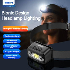 Mini Rechargeable Sensor Headlamp 1000mAh Battery Work Light Outdoor Camping Search Light 140° Rotary Fishing Head Light