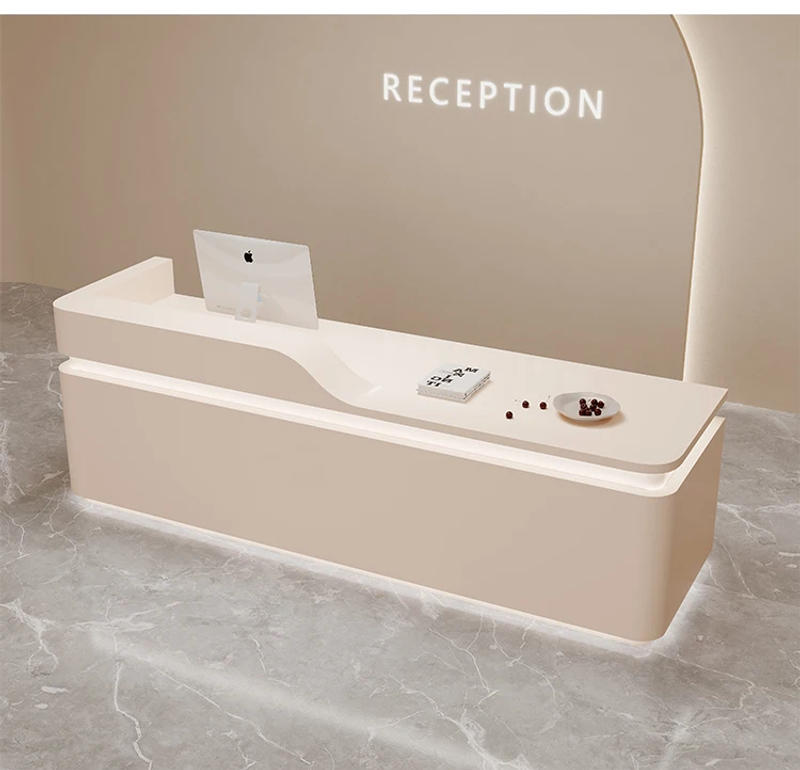 Description Picture 6 of itemExecutive Mobile Reception Desks Luxury Podium Futuristic Study Reception Desks Standing Mostrador Recepcion Salon Furniture