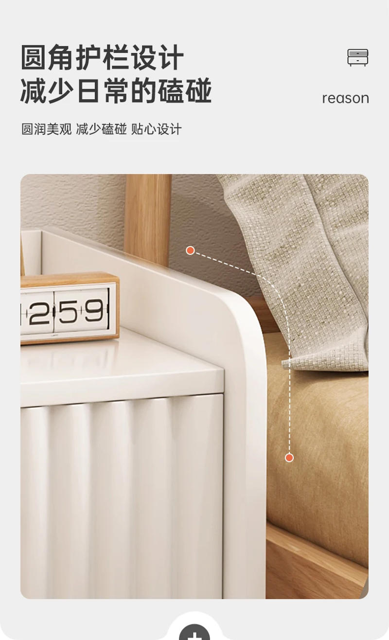 Description Picture 6 of itemDrawers Bedroom Nightstands Coffee Small White Dressers Storage Nordic Bedside Table Filing Mesitas De Noche Home FurnitureLJYXP