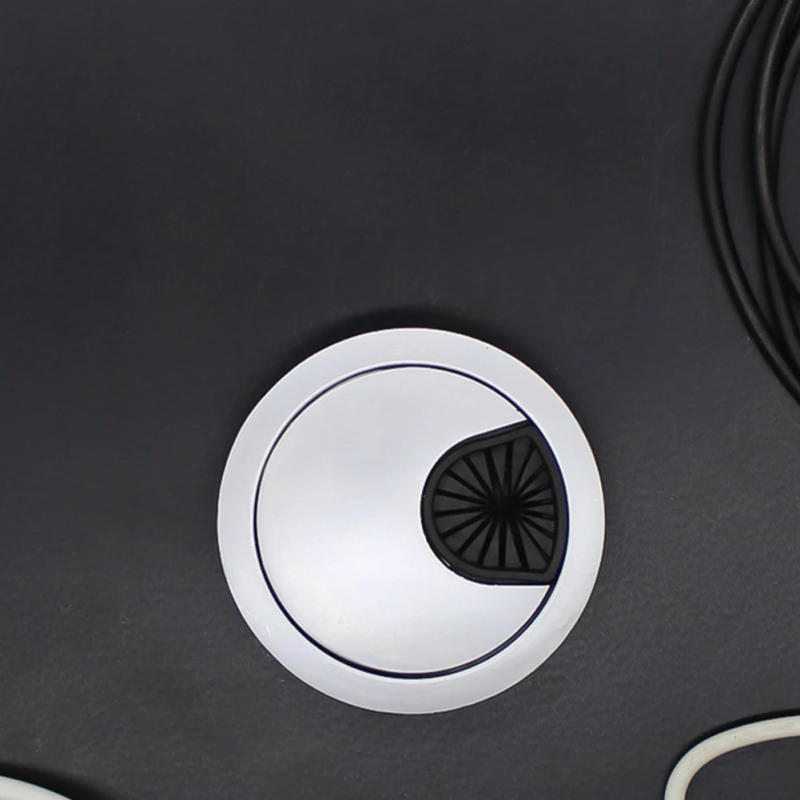 Description Picture 6 of itemZinc Alloy Cable Hole Cover 50mm/60mm/80mm Computer Metal Grommet Desk Table Cable Tidy Outlet Wire Cover For Home Office