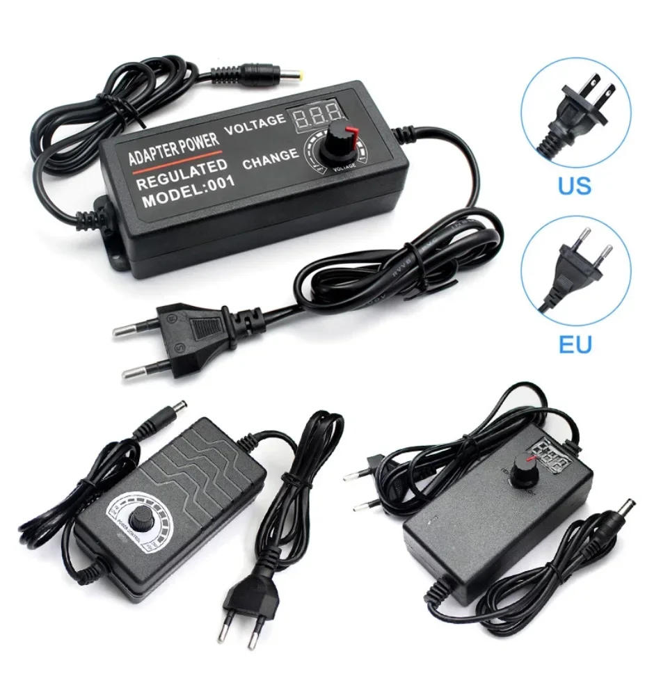 Description Picture 6 of itemAdjustable AC To DC Power Supply 3V 5V 6V 9V 12V 15V 18V 24V 1A 2A 5A Power Supply Adapter Universal AC220V To 12 V Volt Adapter