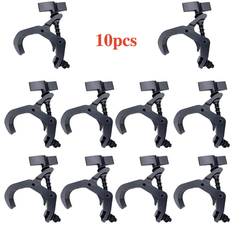 Description Picture 2 of item10pcs Stage Clamp Truss Mount DJ Lighting Effect Machine Aluminum Alloy Hook Moving Head Holder Heavy Duty Tube Tent Claw Hanger