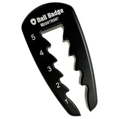 Ball Badge HeightRight Adjustable Golf Tee Height Tool – Precision Tee Height Setter for Consistent Swings, Durable Aluminum Des