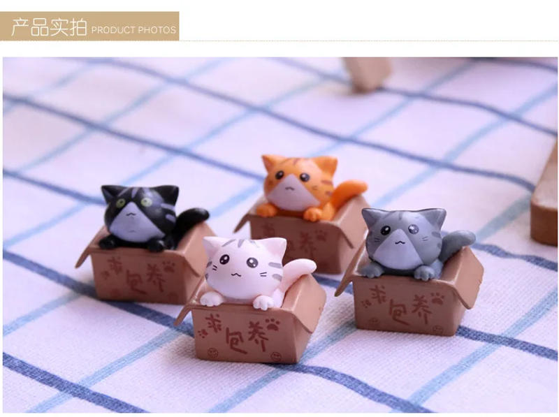 Description Picture 2 of itemKawaii Mini Cat Ornament Garden kitten statue Gift For Kids Children Baby Room Decoration Toy Miniature Figurines Home Decor