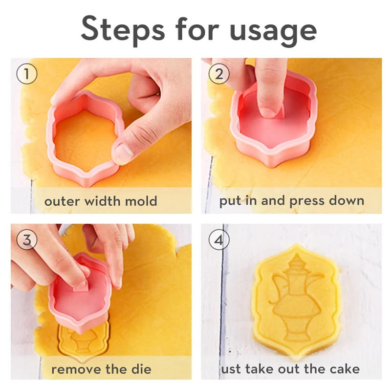 Description Picture 6 of itemEid Mubarak Biscuit Mold Cookie Cutters DIY Baking Tools Ramadan Decoration for Home Al Adha 2024 Islamic Muslim Party Decor