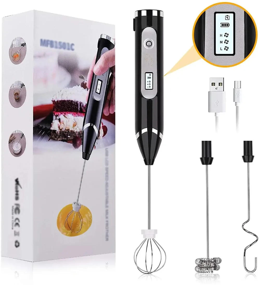 Description Picture 2 of itemProfessional Mini Handheld Foam Maker Automatic Milk Frother for Coffee Milk