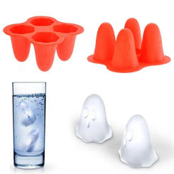 Ghost Tray Mold Wine Glass Decoration Mold Funny Ice Cream Mould Silicone Chocolate Pudding Make Bar Supplies