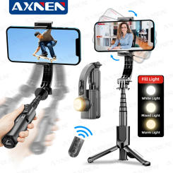 AXNEN L18s Mobile Phone Stabilizer Handheld Gimbal for iPhone Android Smartphone Anti-shake Video Record Selfie Stick Tripod