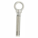 1/5Pcs with Ring Stainless Steel Expansion Anchor Eyebolt M6x70mm Silver Ceiling Hook Ring Lifting Fastener Concrete Brick Wall