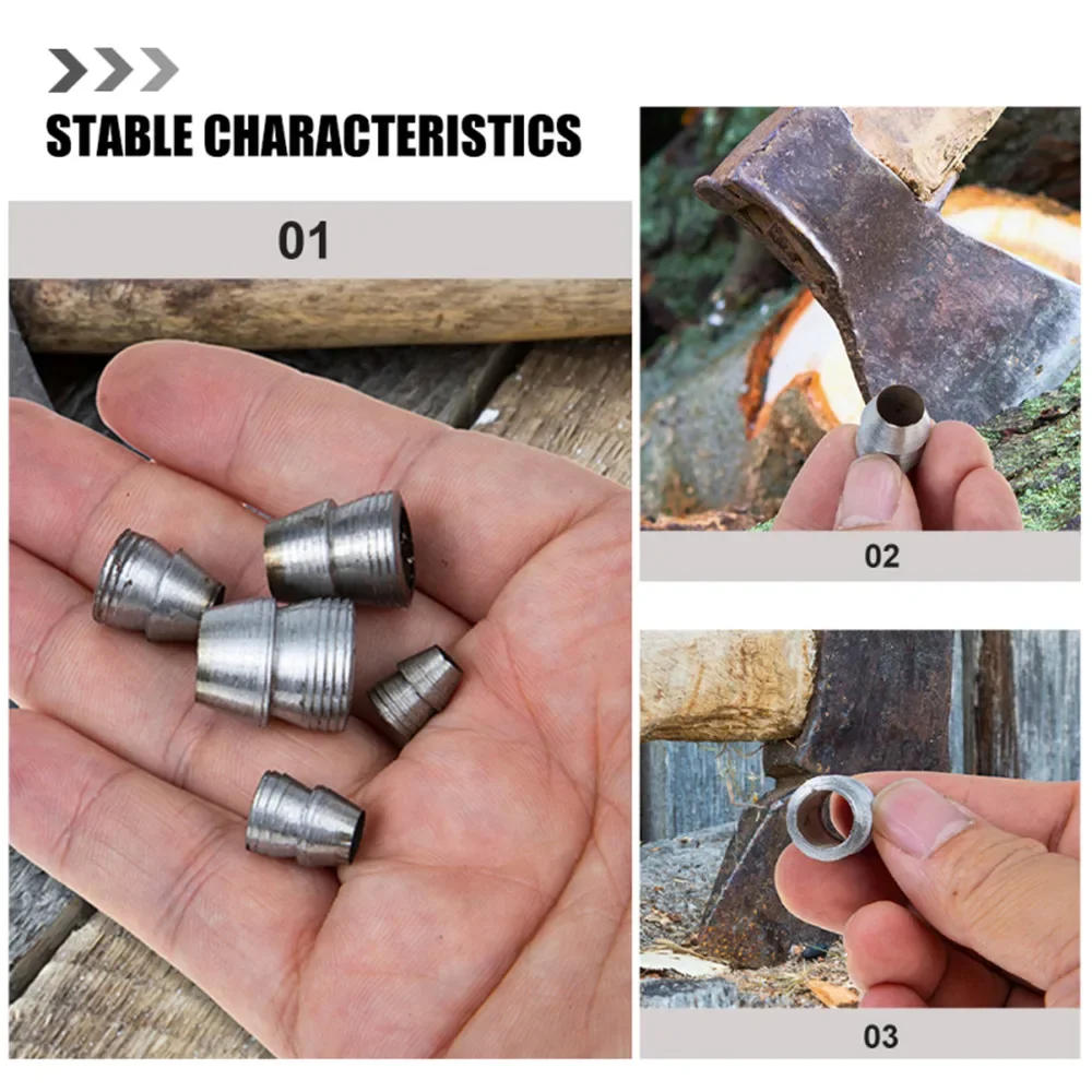 Description Picture 3 of item10 Pcs New Axe Wedge Axe Metal Hammer Handle Splitting Installation Supplies For Reinforcing Round Tools