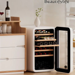 Constant Temperature Wine Cabinet Household Ice Bar Living Room Small Ice Bar Retro Refrigerator Wine Storage