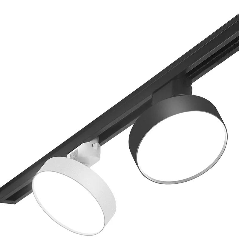 Description Picture 3 of itemLED Dimmable Circular Floodlight Track Light 9W12W18W24W Black And White 180 ° Adjustable Spotlight AC110V 220V Indoor Lighting