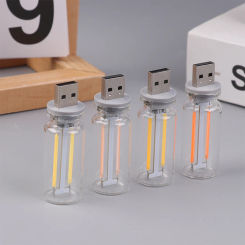 1PC Retro USB LED Filament Touch Dimming Bulb 5V Retro LED Edison Bulb Night Light Camping Incandescent Decorative LED Lighting