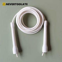 10.5ft 3.2 meters rope length between handles cc 5.3mm pvc cord with core thread 105 GRAM jump skip rope fitness 80A hardness