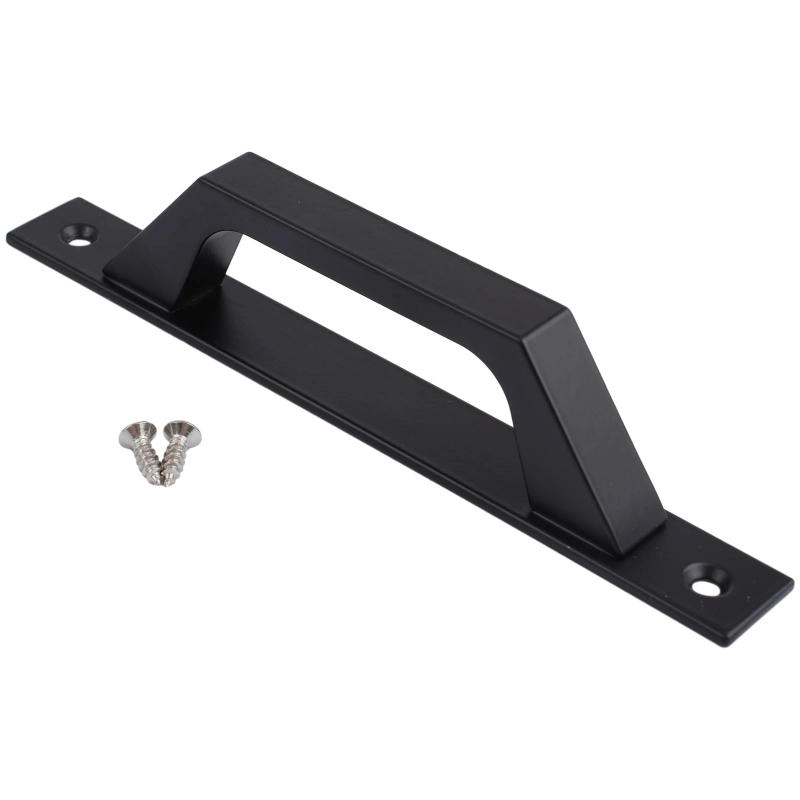 Description Picture 2 of itemFor Exterior And Interior Barn Door Handle Hardware Handle Heavy Duty Hot Bed Shed Garage Sliding Barn Black Iron