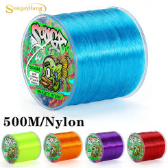 Sougayilang 500m Nylon Fishing Line Monofilament 0.14mm-0.50mm Fishing Tackle Superior Material Smooth Casting Line