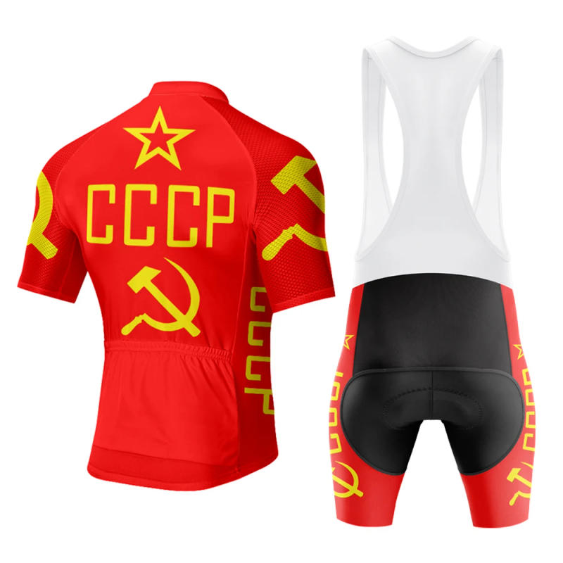 Description Picture 5 of itemCCCP Soviet Union Men's Cycling Jerseys Mtb Retro Cycling Clothing Red Bicycle Shirt Short  Summer Sportwear Bike Wear Clothes