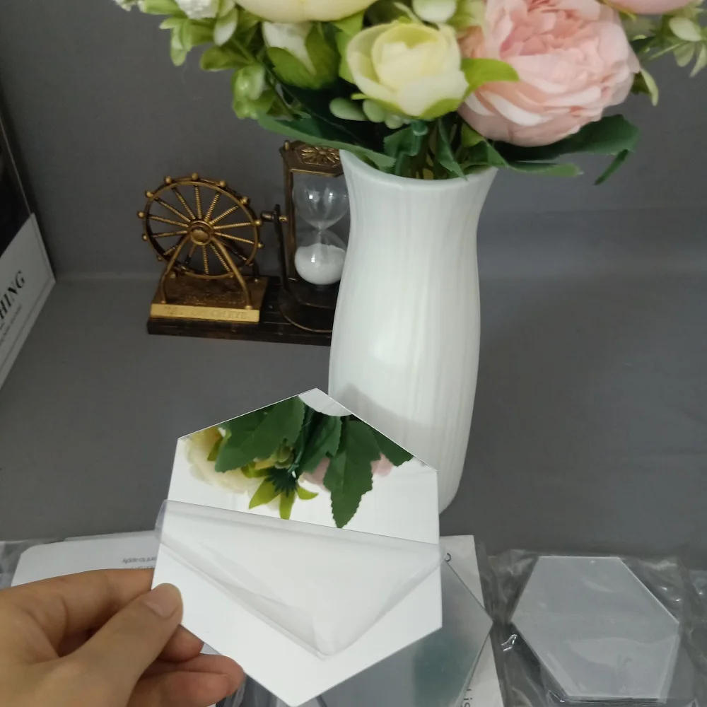 Description Picture 2 of item3D mirror 6/12pcs wall sticker hexagonal decal home decoration DIY self adhesive mirror decoration sticker art wall decoration