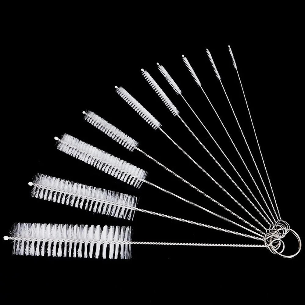Description Picture 2 of item10pcs Nylon Bottle Straw Household Cleaning Brush Set Kitchen Cleaning Brushes Bristle Kit Tube Bottle Straw Washing Cleaner