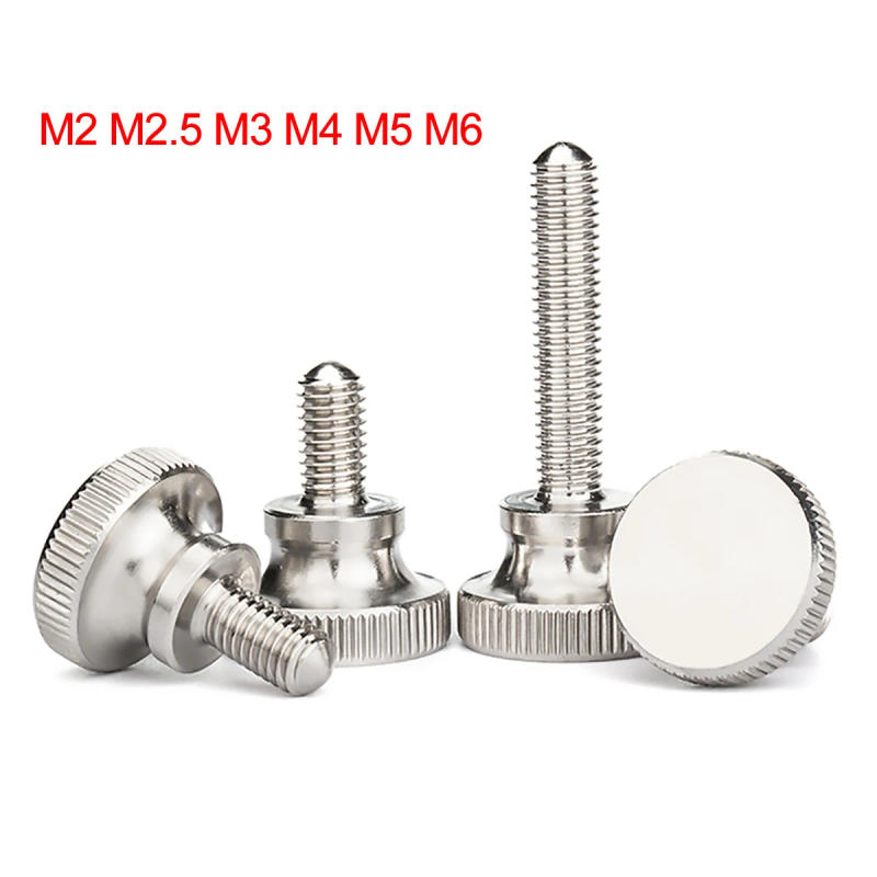 Description Picture 2 of itemKnurled Thumb Screws M2 M2.5 M3 M4 M5 M6 303 Stainless Steel Hand Grip Knob Bolts Length 3 - 35mm For DIY Car Computer