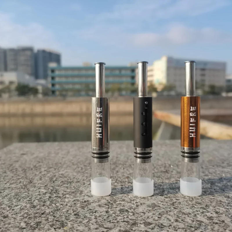 Description Picture 5 of itemEDG Retractable Pipe Piston Tobacco Glass Tube Metal Strainer Dry Fired Cigarettes Set Tobacco Accessories For Men