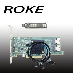 LSI 9217-8I 6Gbs SAS PCI-E 3.0 HBA FW: P20 IT Mode For ZFS FreeNAS unRAID+8087-SATA*2