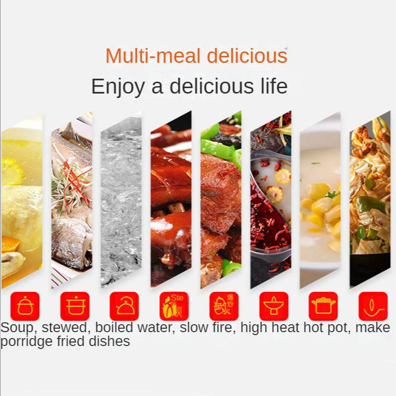 Description Picture 4 of item220V Electric Induction Cooker Boiler Waterproof 2200W Stir-Fry Cooking Plate Intelligent Hot Pot Stove Cooktop Burner