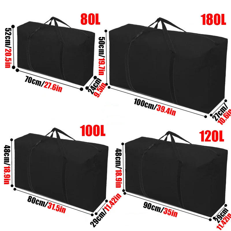 Description Picture 3 of itemExtra Large Waterproof Moving Luggage Bags Laundry Shopping Bag Foldable Luggage Travel Bag Large Capacity Quilt Organizer