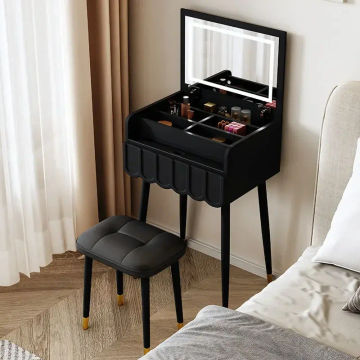 Women Bedroom Vanity Table for Furniture White Luxury Small Dresser Drawers Simple Makeup Dressing Table with Mirror and Stool