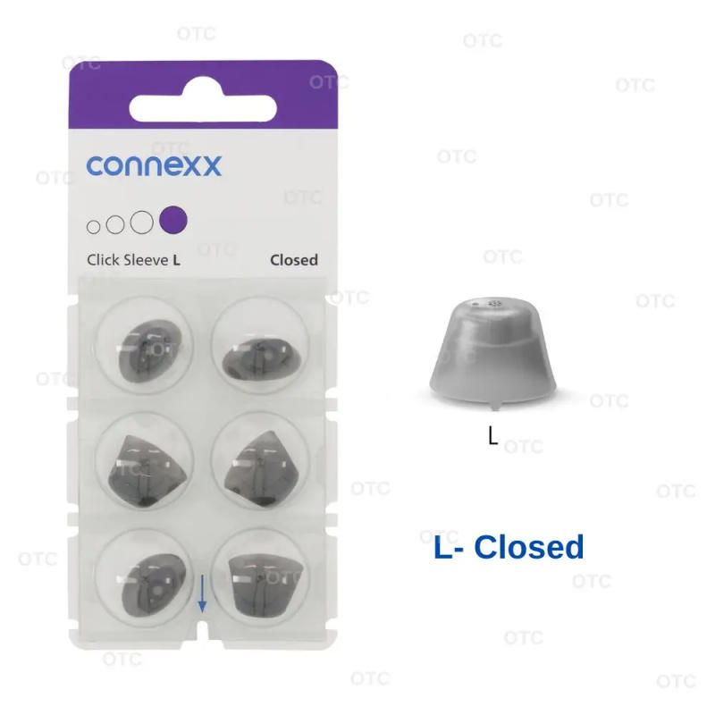 Description Picture 6 of itemSignia Rexton Vibe hearing aid open dome connexx click sleeve closed earbuds for CIC ITC hearing aids hearing aid accessories