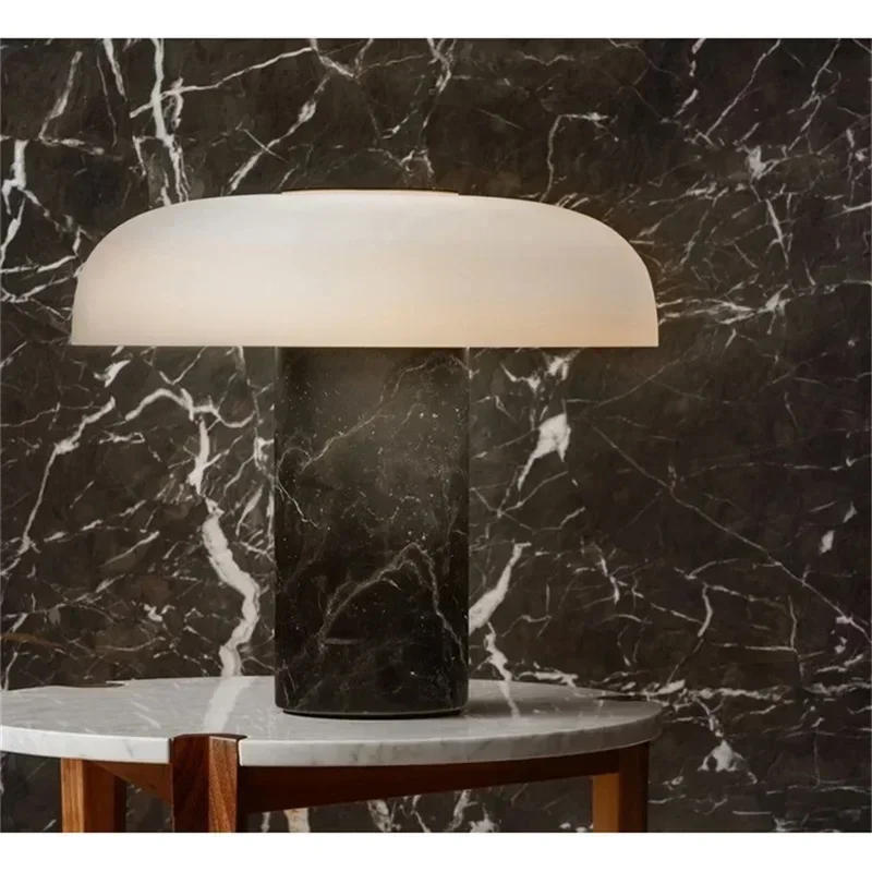 Description Picture 6 of itemNordic Simple Table Lamp Modern Creative Marble LED Desk Light Mushroom Decorative Living Room Bedroom