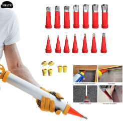 22PCS/set Stainless Steel Caulk Nozzle Applicator Caulking Finisher Glue Kitchen Bathroom Sink Silicone Sealant Finishing Tool