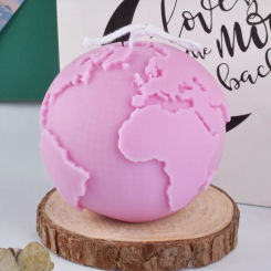 Earth Silicone Candle Mold Creative 3D Planet Candle Making Kit Diy Handmade Soap Resin Clay Plaster mould Home Decor Gift
