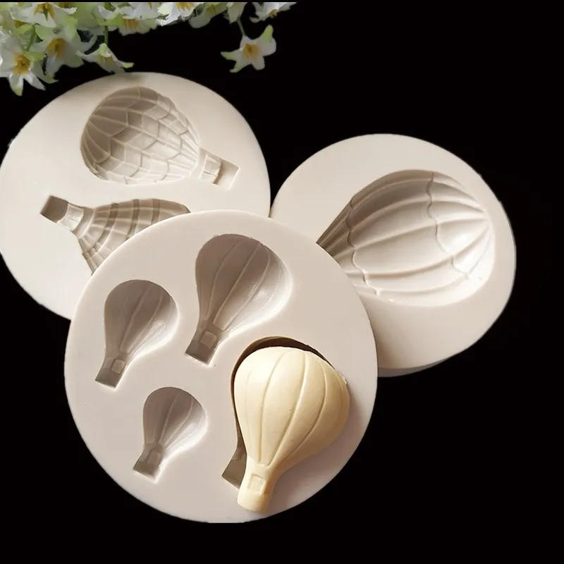 Description Picture 2 of item1pcs Hot Air Balloon Silicone Mold Fondant Cake Decoration Tool Chocolate Fudge Mold Sugarcraft Bakeware Kitchen Tool