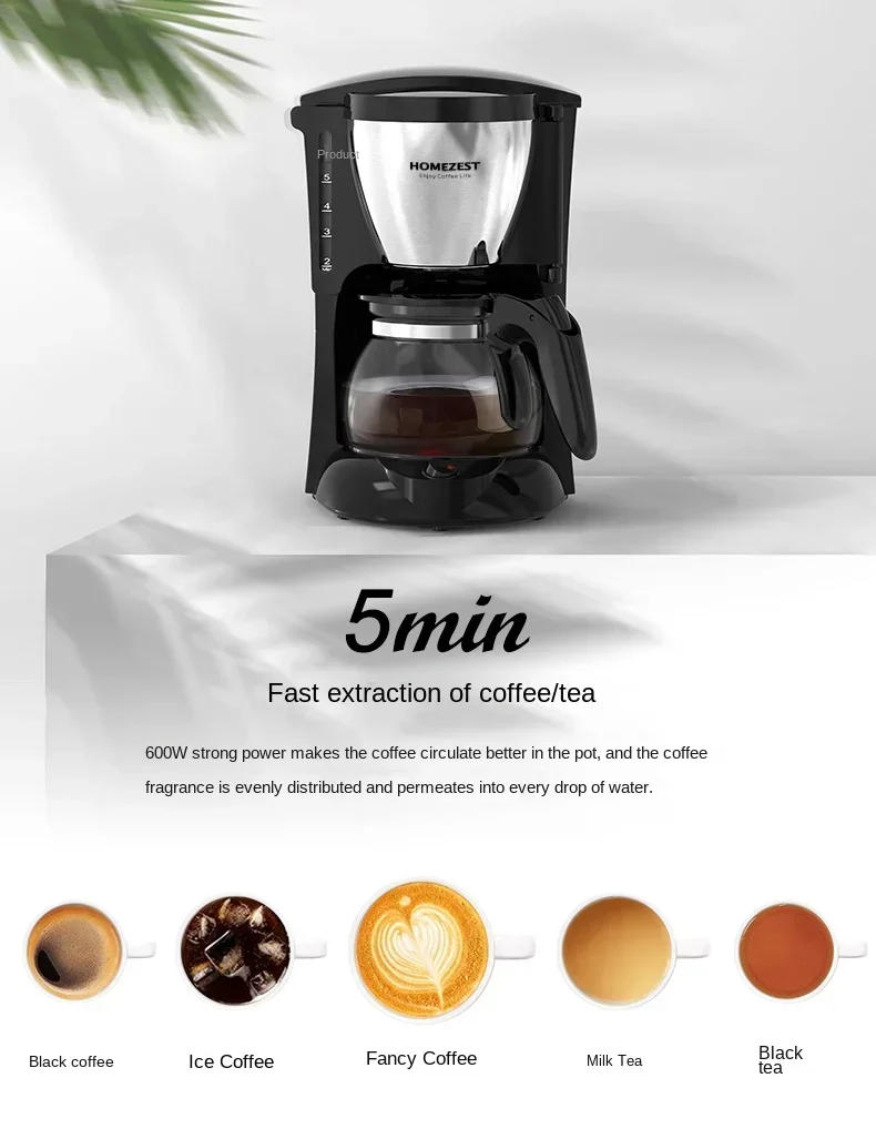 Description Picture 2 of item220V HOMEZEST German-Made Automatic Coffee Maker with Grinder and Drip Function - Perfect for Home Use C