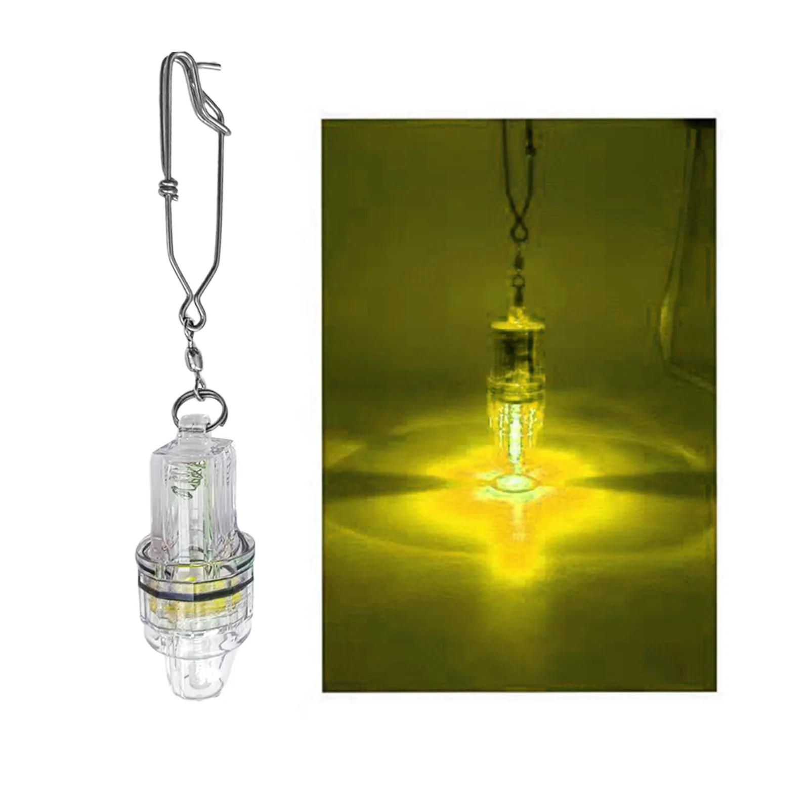 Description Picture 5 of item2pcs Fishing Lure Light LED Waterproof Fishing Light Attractants Deep Drop Fishing Lamp Bait Lure Equipment Accessories