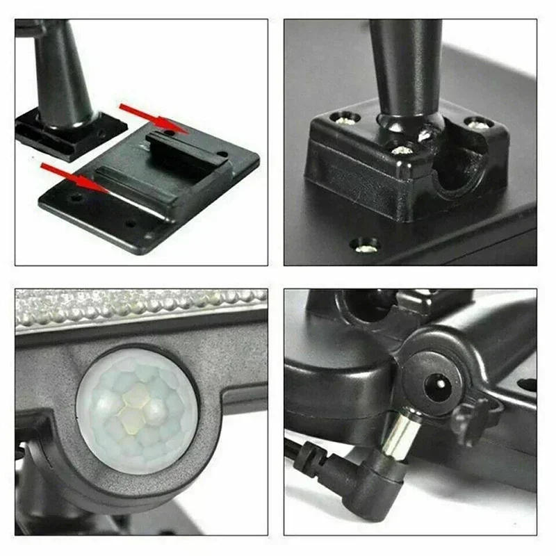 Description Picture 2 of item160COB Solar Split Wall Lamp 3 Mode Waterproof Motion Sensor Garden Street Lights Solar Lamp Garden Security Wall Light