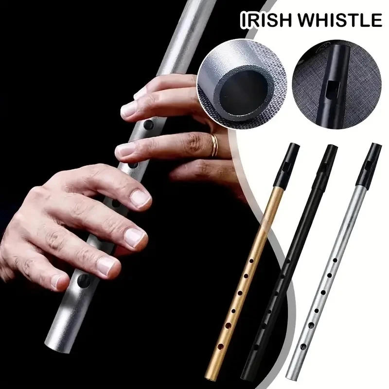 Description Picture 2 of itemMiwayer Authentic Irish Whistle Flute C/D Key Tin Penny Whistle with 6 Holes Perfect Traditional Irish Music Musical Instrument