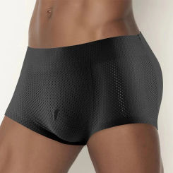 Men Trunks Hip Butt Lifter Enhancer Briefs Fashion Padded Underwear Panty Shapewear Fake Buttocks Raised Hips Underpants