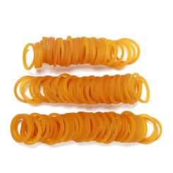 1000pcs Mini Rubber Bands, Elastic Bands for Office School Packaging Bands Loop Office Stationery Holder Supplies 0.6x1.4mm