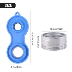 5pcs Water Saving M24 Aerator  24mm Brass Female Thread Faucet  Wrench Regulators Replaceable Filter Nozzle For Kitchen Bathoom