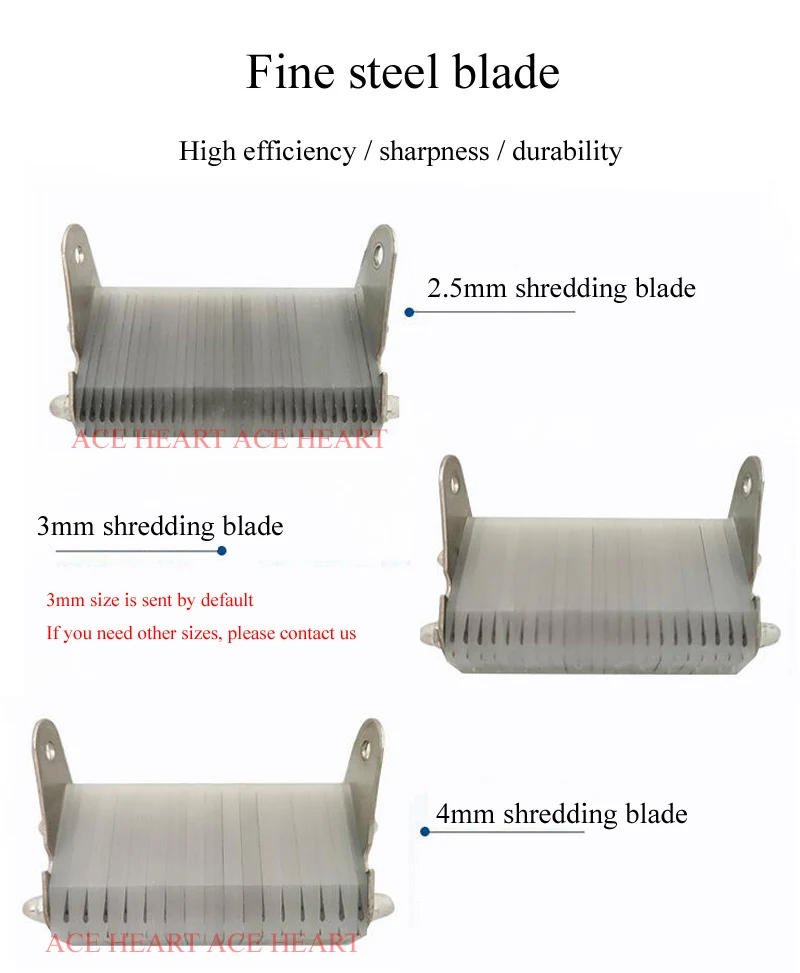 Description Picture 5 of itemShredder Commercial Multi-Functional Vegetable Cutting Machine Radish Slicer Sweet Potato Dicer Electric Potato Vegetable Cutter