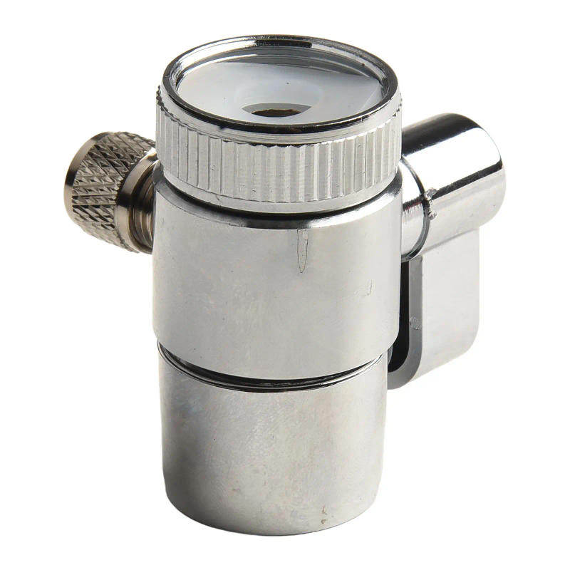 Description Picture 4 of itemBrass Water Filter Faucet Replacement Parts Diverter Valve Ro System 1/4" Tube Connector Fittings Kitchen Faucet Diverter Valve