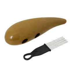 Professional Plastic Guiro Latin Merengue With Scraper ABS Percussion Musical Instrument Children Musical Toy Drum Accessories
