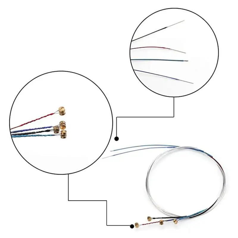 Description Picture 6 of itemFull Set Violin String E-A-D-G Core Fiddle String Replacement For 3/4 & 4/4 Violin New Musical Instrument Parts Accessories D3K9