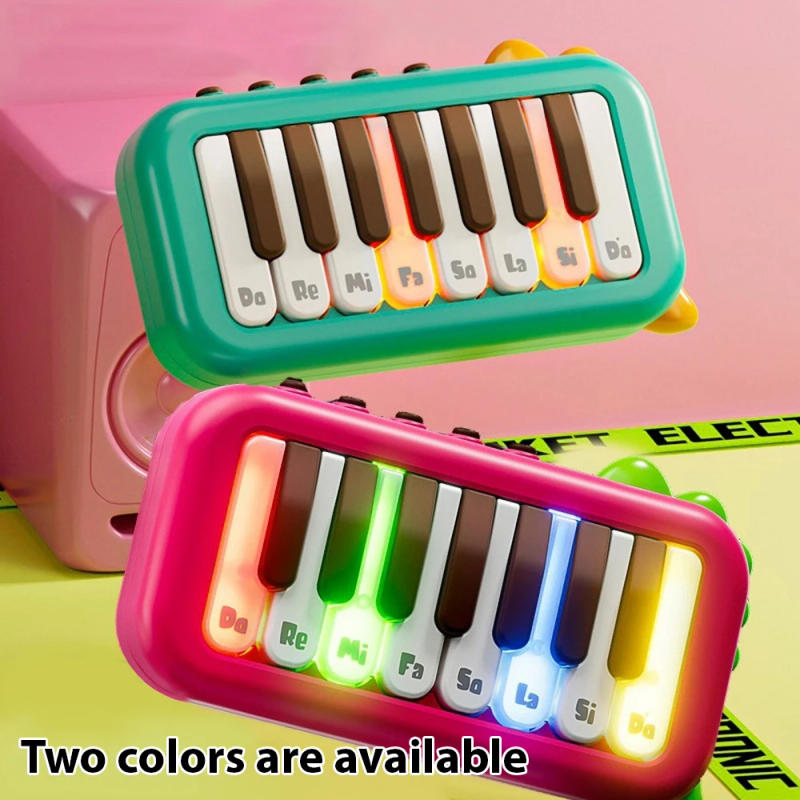 Description Picture 4 of item15 Key Pocket Piano Mini Electronic Piano One Click Switching Between 3 Different Tones Illuminated Keys Music Electronic Piano