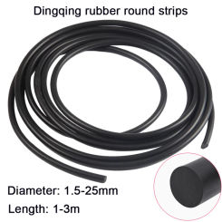 Solid Rubber Seal Strip Dingqing Rubber Round Strip O-Type Oil-Resistant Corrosion-Resistant Shock-Absorbing Seal Ring