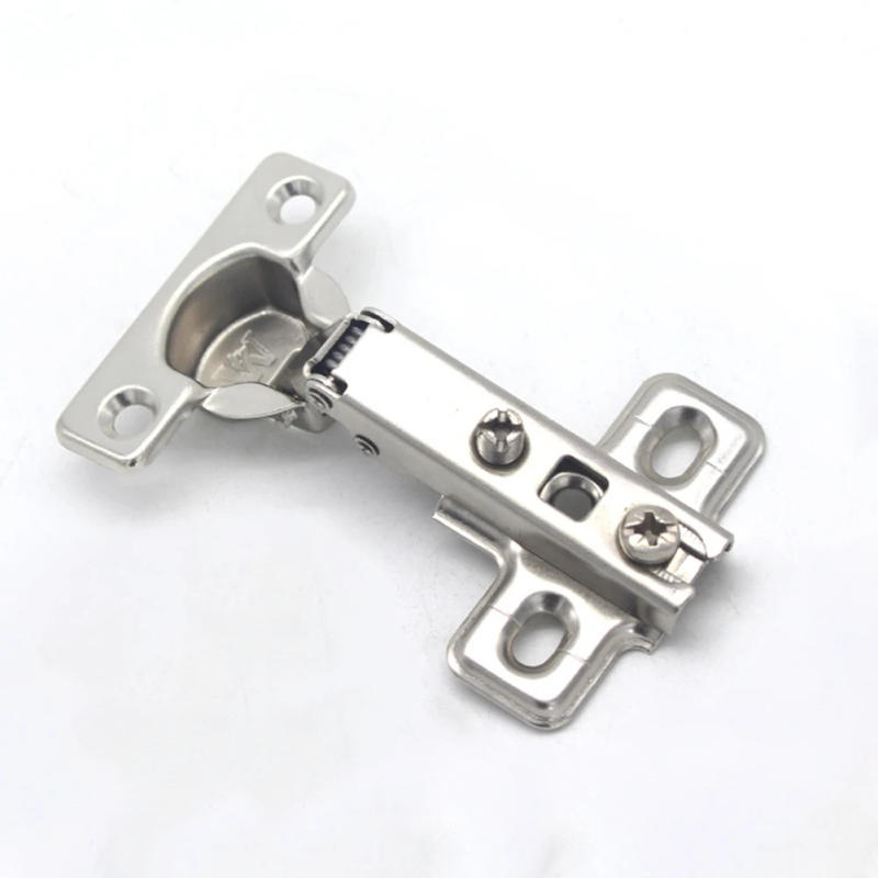 Description Picture 4 of itemRepair Plate Hinge Cabinets Hydraulic Type Non-fading Stainless Steel 2pcs 8.5*5.3cm Full Cover/half Cover/inline For Wardrobes