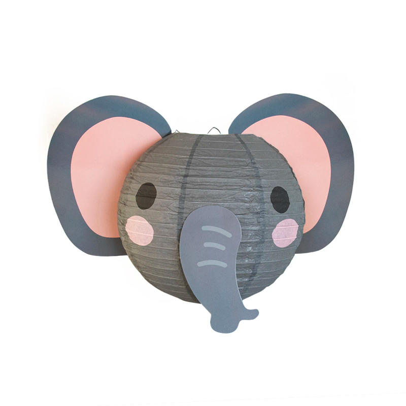 Description Picture 2 of item1pc Cute Animal Shape Paper Lanterns Tiger Lion Elephant Rabbit Safari Party Backdrop Hanging Decoration Kids Boy Birthday Decor